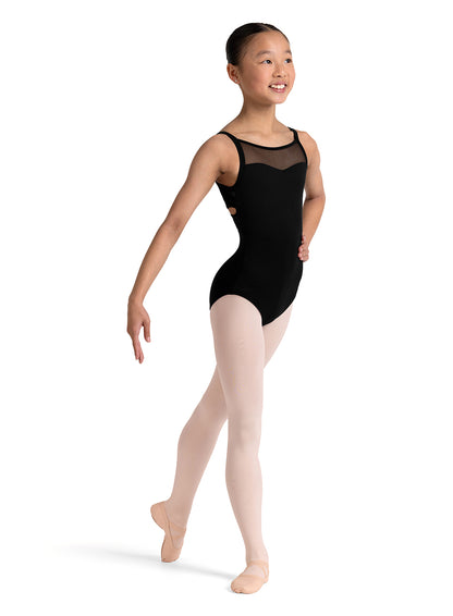 Girls Embroidered Back Camisole Leotard - CL70004
