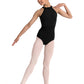 Girls Embroidered Halter Leotard - CL40003