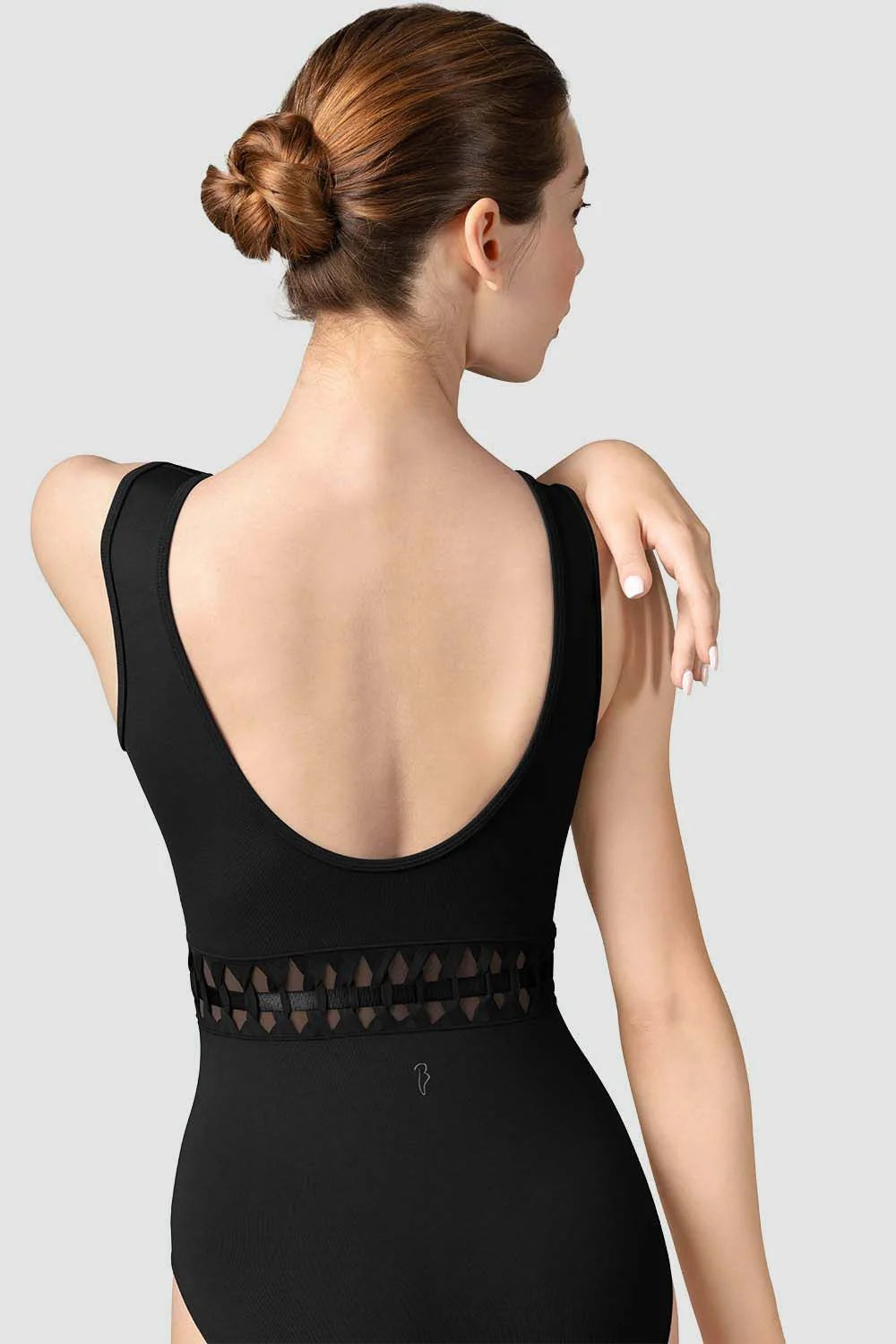 Scoop Neck Weave Leotard - L9245