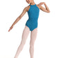 Girls Embroidered Halter Leotard - CL40003