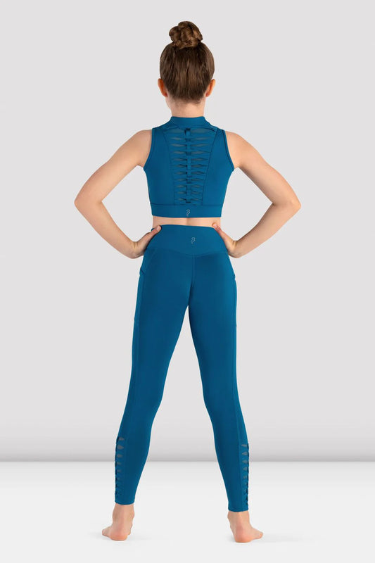 Girls Weave Zip Crop Top - CZ8465