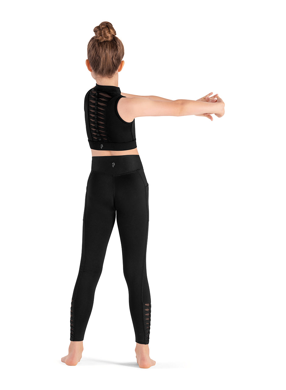 Girls Full-Length Weave Leggings - CP8468