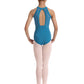 Girls Embroidered Halter Leotard - CL40003