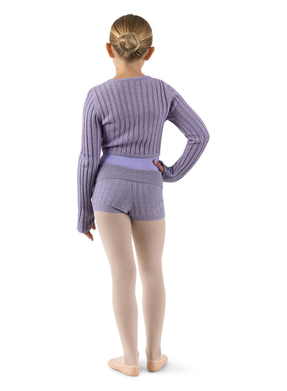 Girls Knit Roll Waist Shorts - CR1054