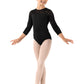 Girls Three Quarter Sleeve Leotard - CL1066