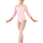 Girls Three Quarter Sleeve Leotard - CL1066