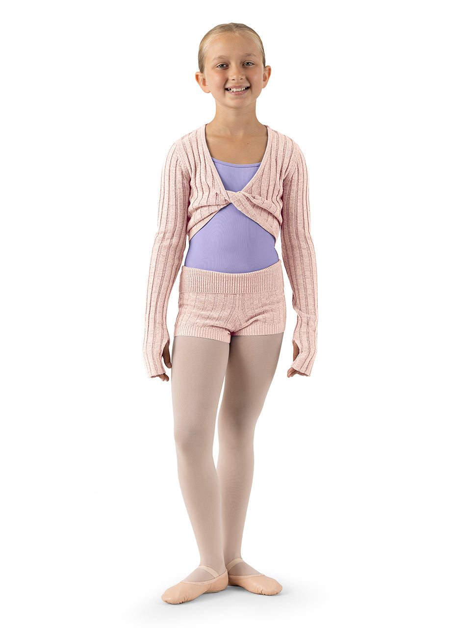 Girls Knit Roll Waist Shorts - CR1054