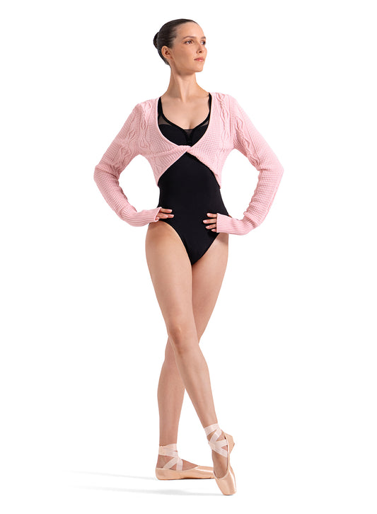 Knit Twist Front Sweater Top - Z30040