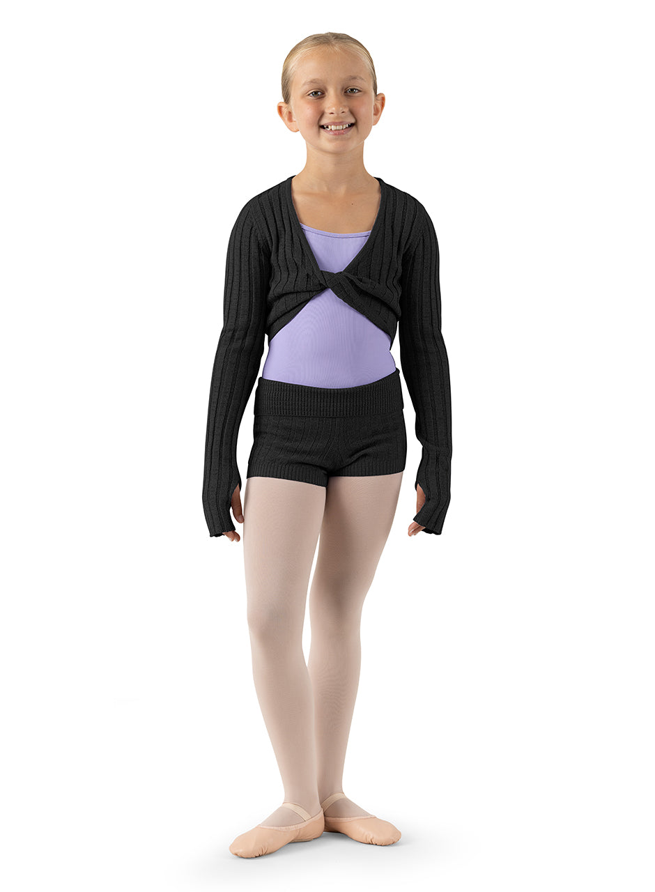 Girls Knit Roll Waist Shorts - CR1054