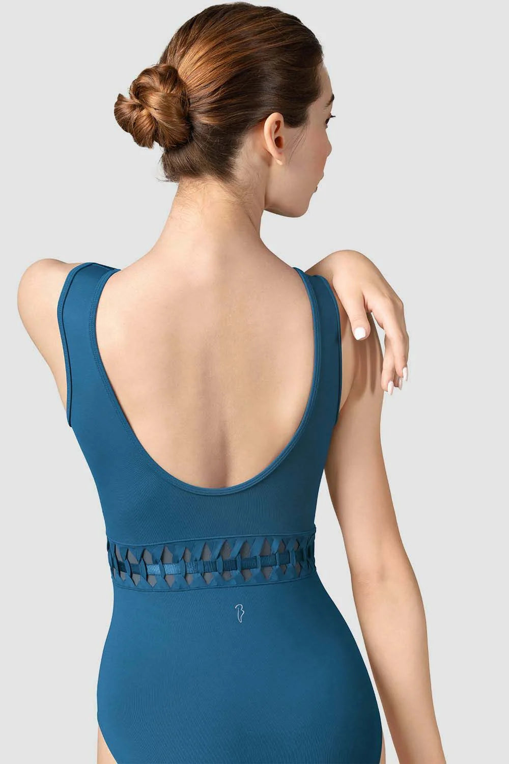 Scoop Neck Weave Leotard - L9245