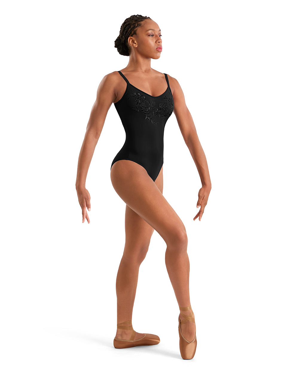 Embroidered Detail Camisole Leotard - M70008LM