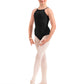 Girls Embroidered Halter Leotard - M40007C