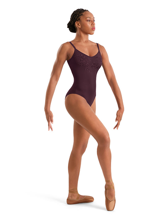 Embroidered Detail Camisole Leotard - M70008LM