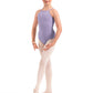Girls Embroidered Halter Leotard - M40007C