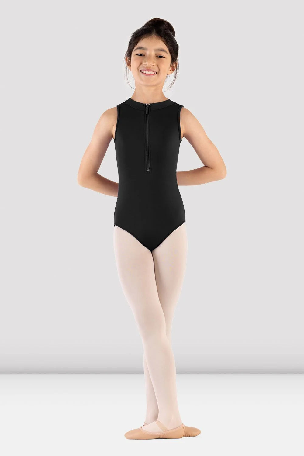 Girls Majesty Zip Front Leotard - M495C