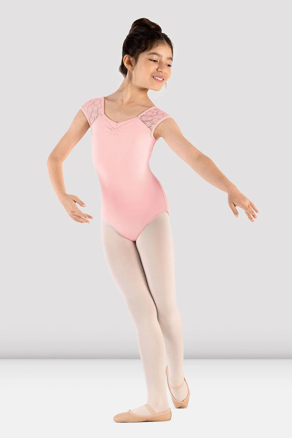 Girls Majesty Cap Sleeve Leotard - M1565C