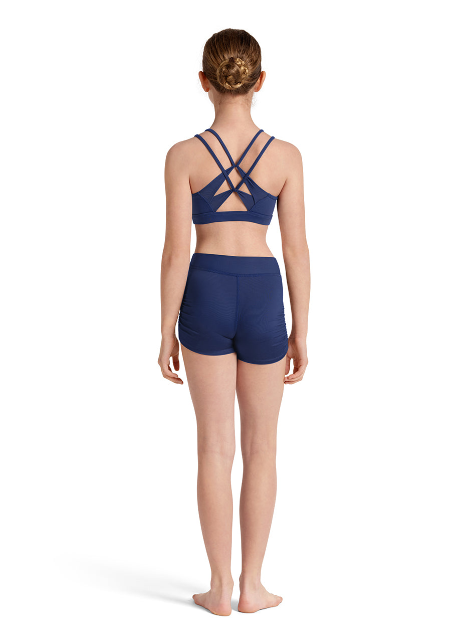 Girls Ruched Side Shorts - M90002C