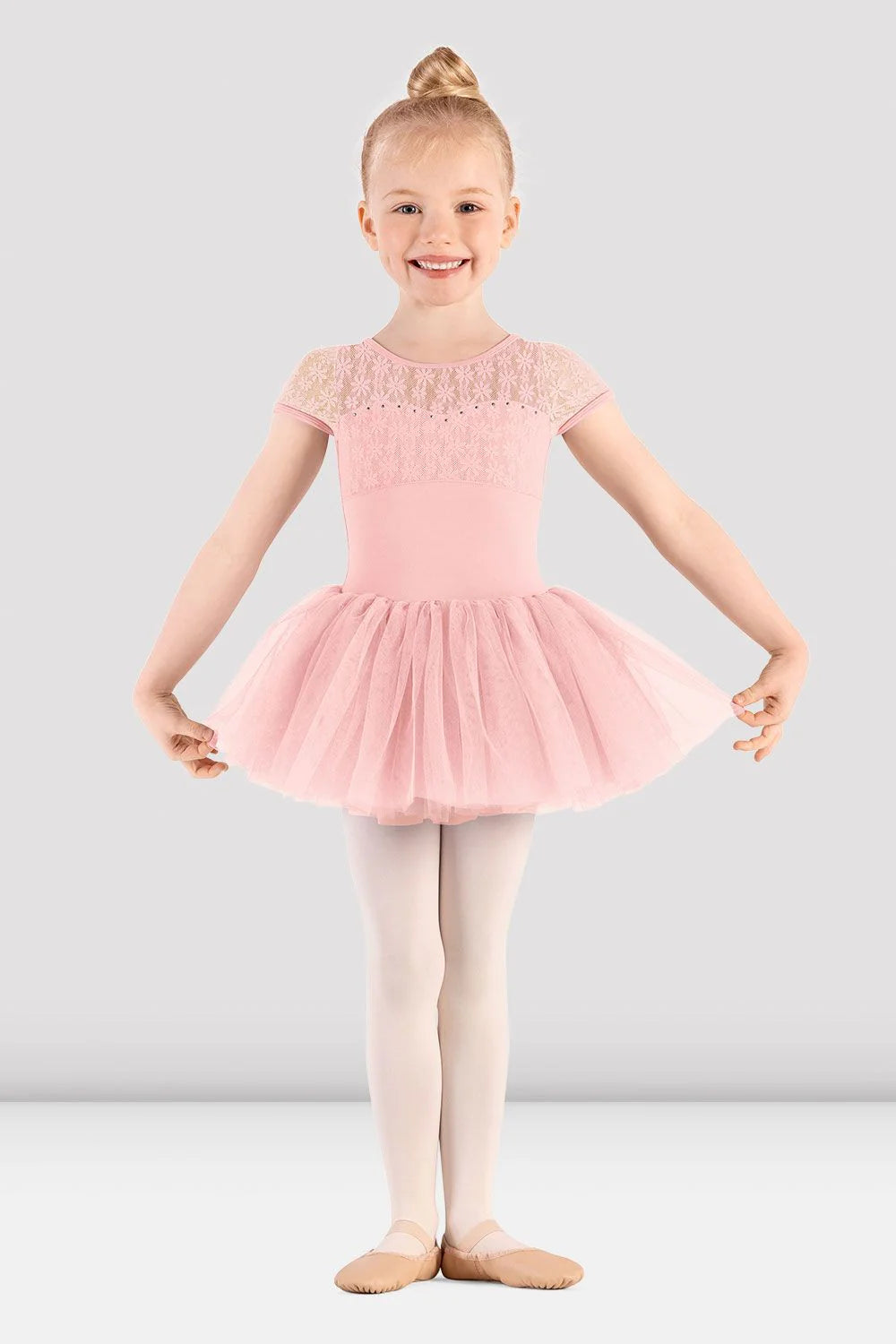 Girls Majesty Cap Sleeve Tutu Dress - M1564C