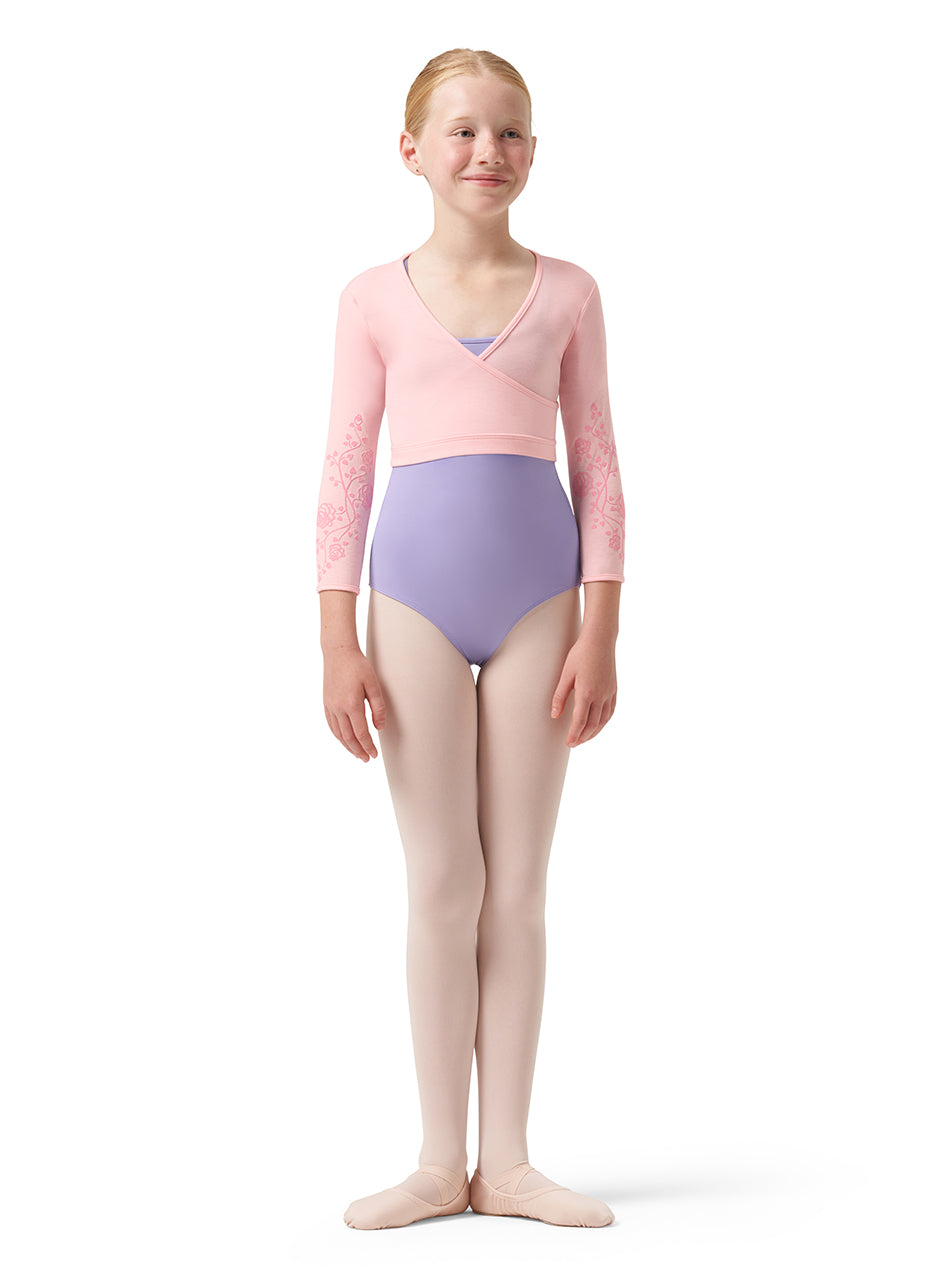 Girls Mesh Mock Wrap Top - CZ0516