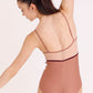 Lola Print Mesh Camisole Leotard