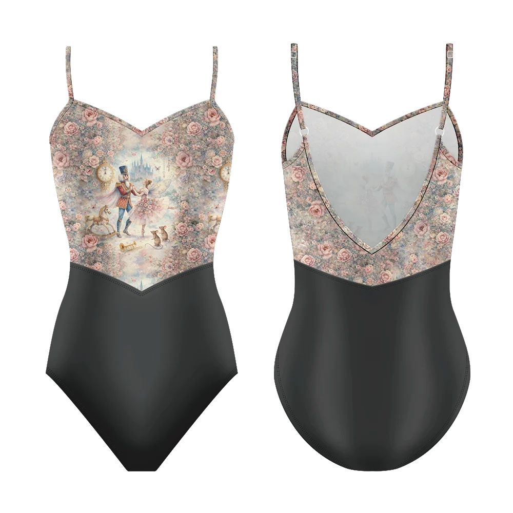 Girls Clara Nutcracker Print Leotard - 26
