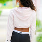 Girls Haute Crop Hoodie Sweatshirt