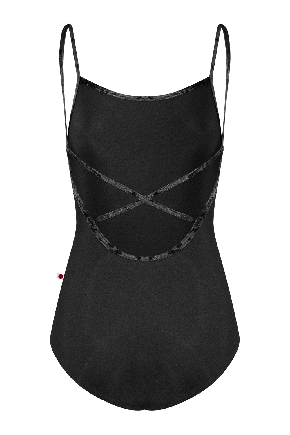 Daniela Camisole Leotard - Black Velvet Trim