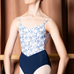 Girls Chanelle Camisole Leotard in Bluebelle Print