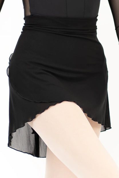 Delphine Wrap Mesh Skirt