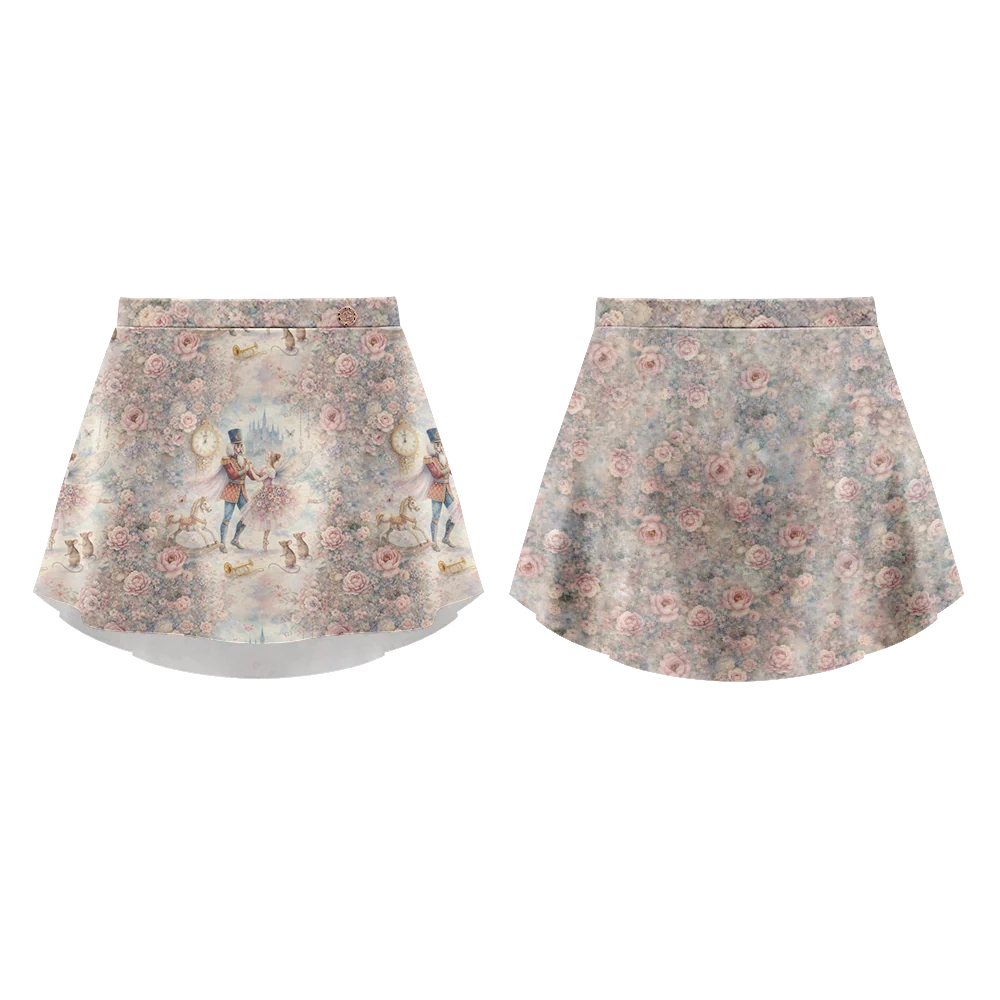 Nutcracker Print Mesh Skirt - 26