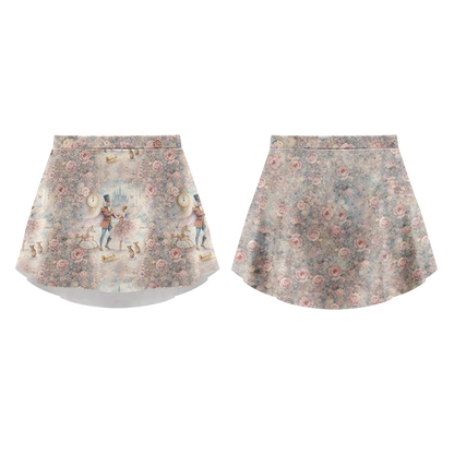 Nutcracker Print Mesh Skirt - 26