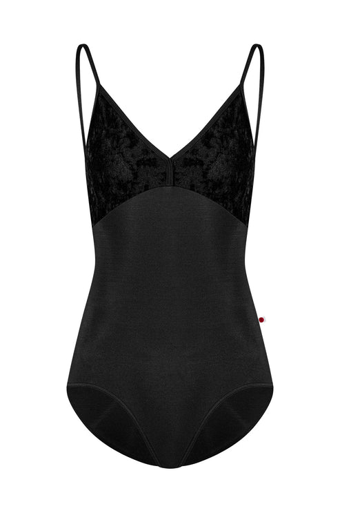 Daria Camisole Leotard - Black Velvet