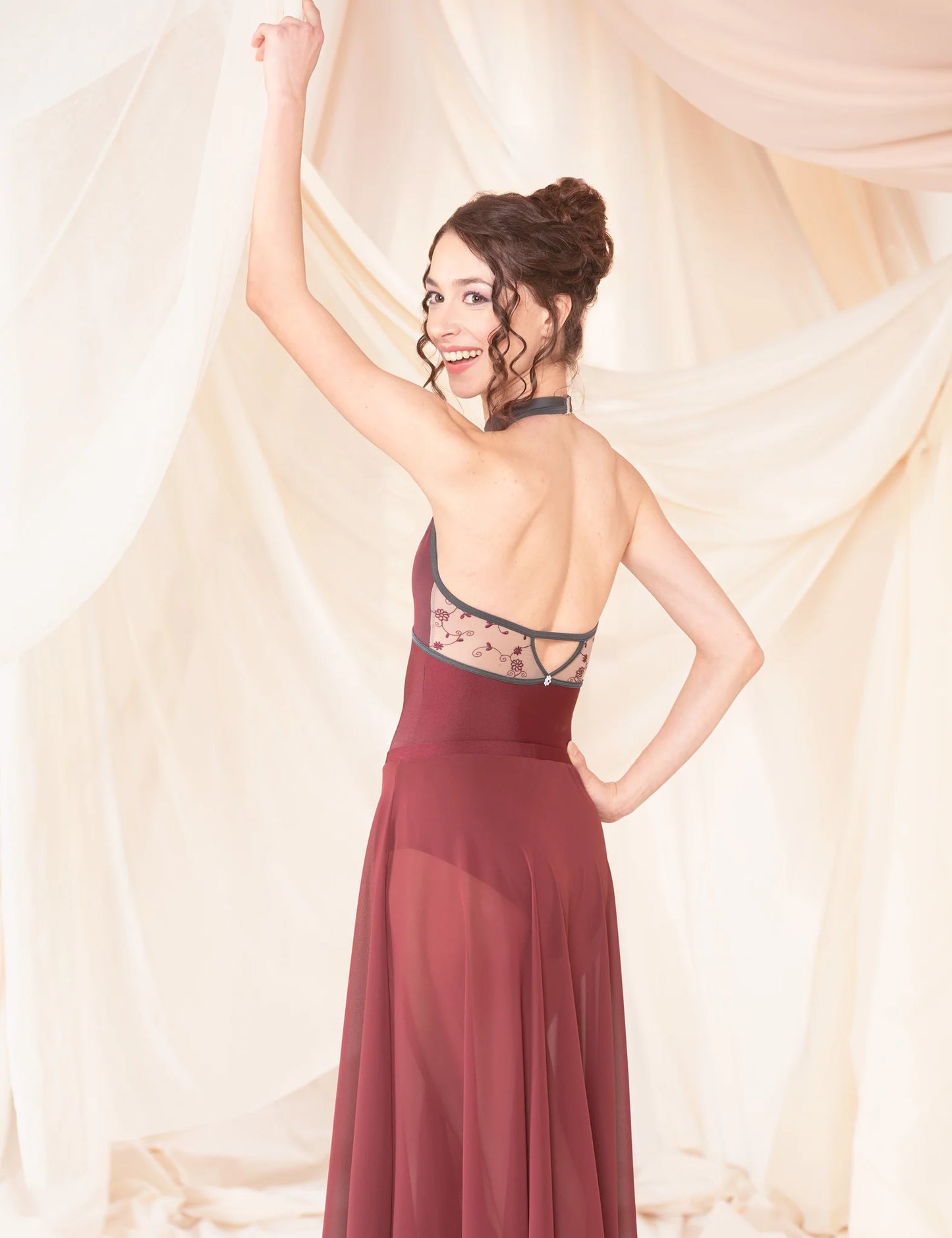 Calliope High Neck Halter Leotard - Preorder