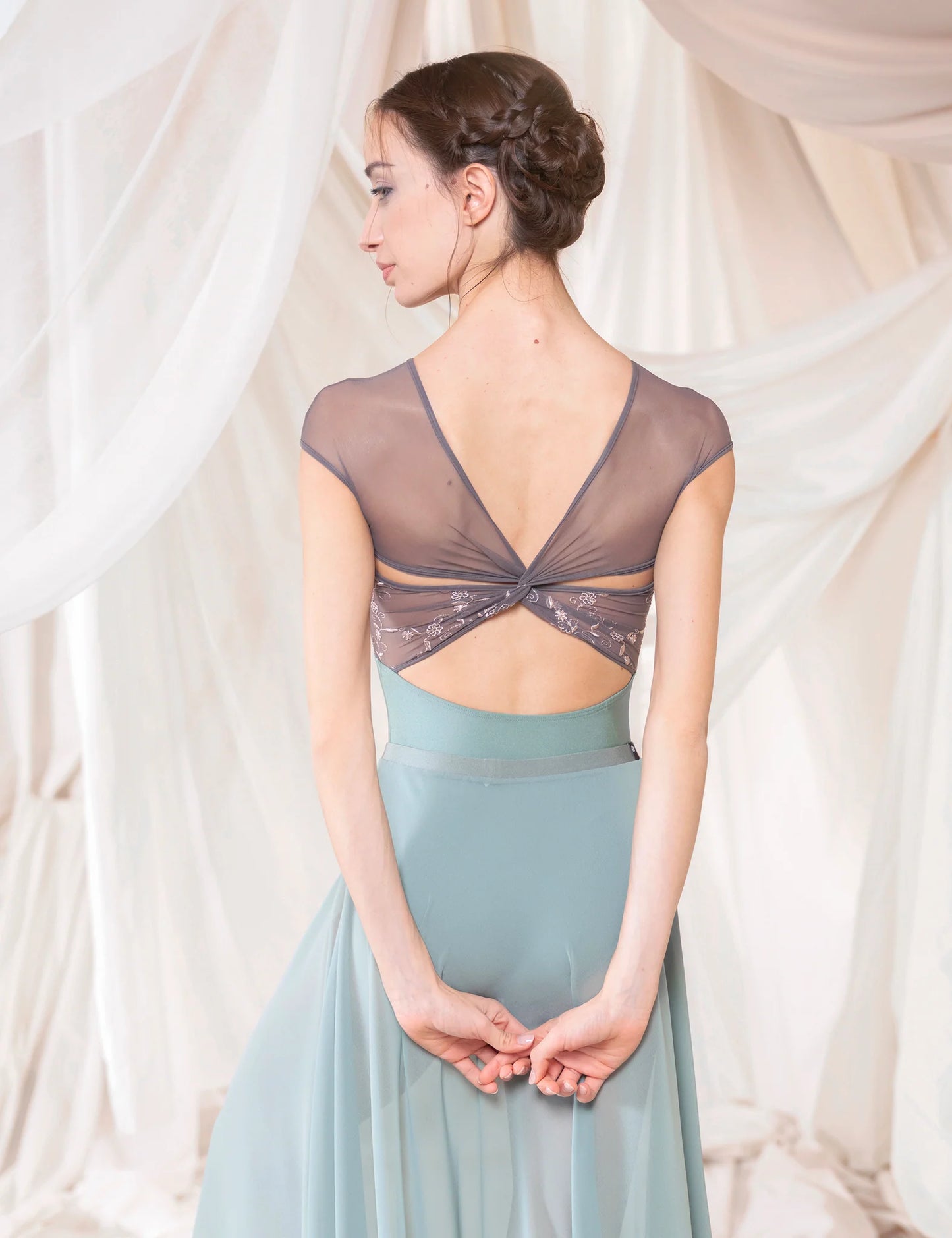 Concordia CL Cap Sleeve Leotard  - Ice Green