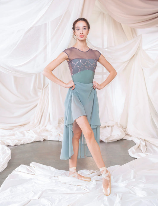Concordia CL Cap Sleeve Leotard  - Ice Green