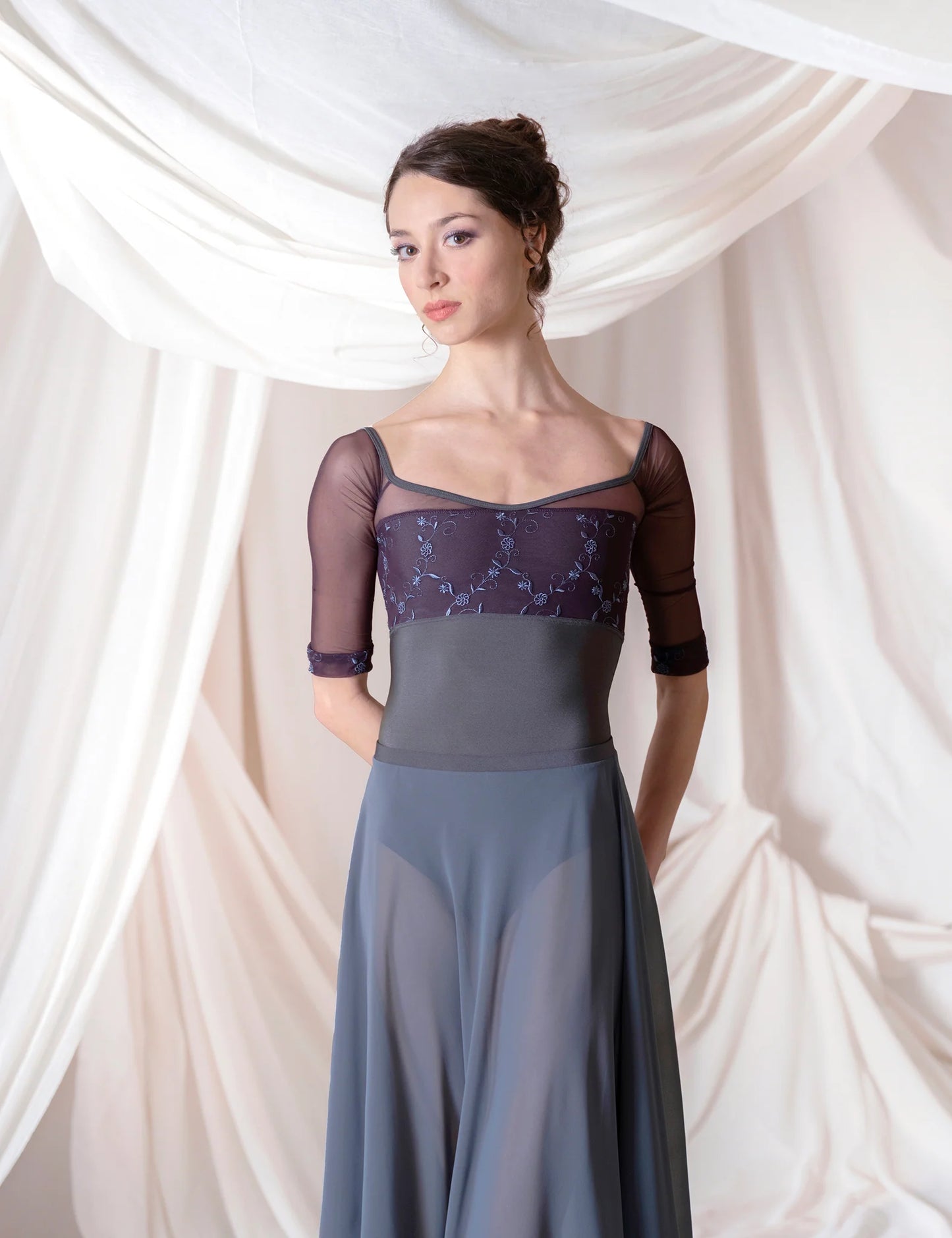 Mania CL Half Sleeve Leotard - Vesuvio