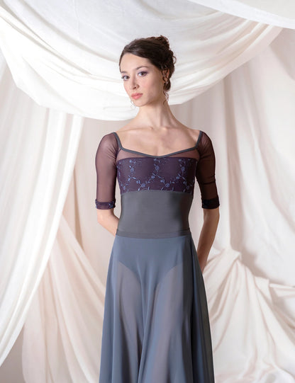 Mania CL Half Sleeve Leotard - Vesuvio