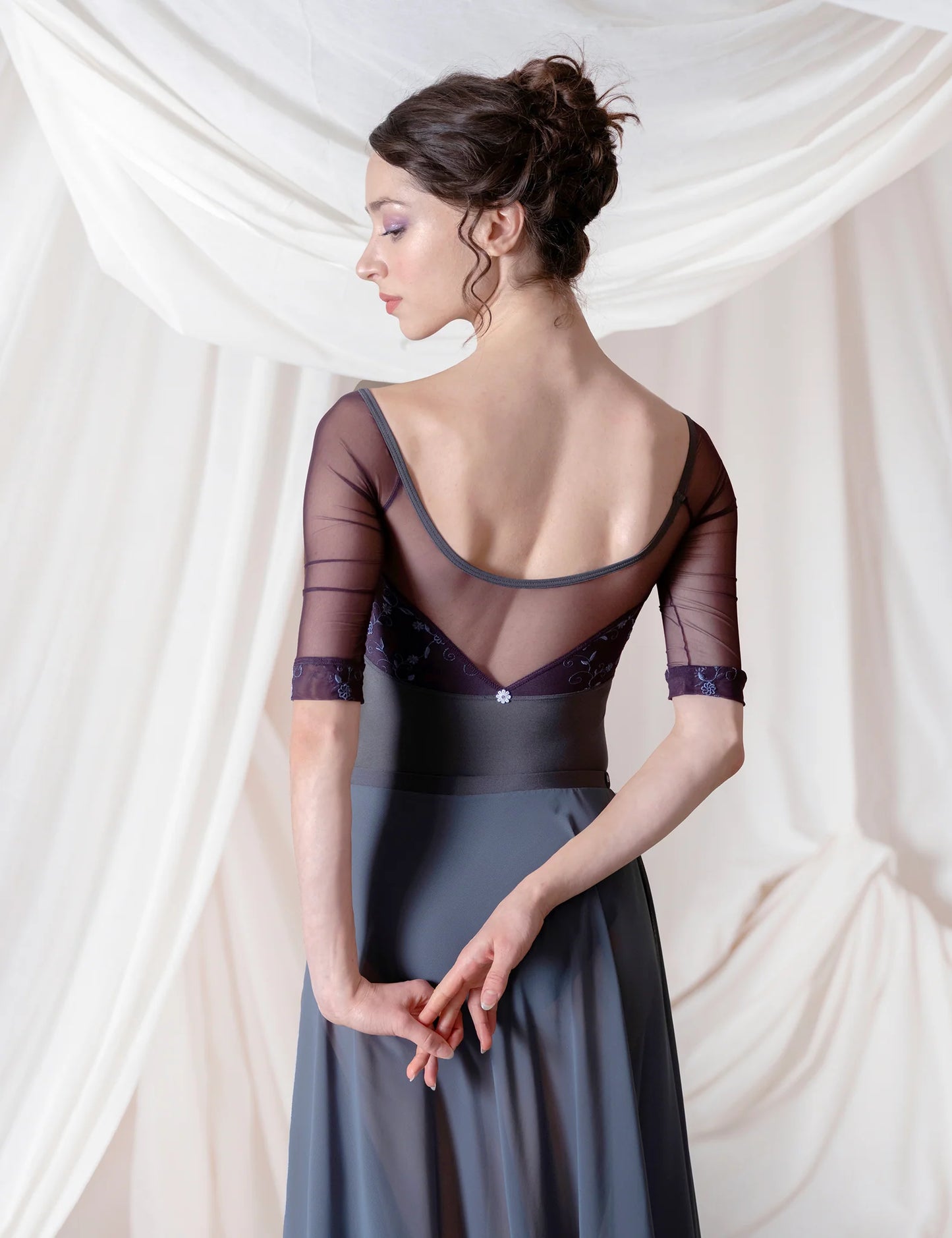 Mania CL Half Sleeve Leotard - Vesuvio