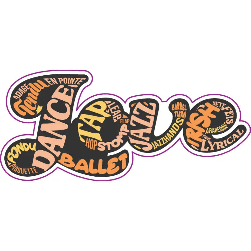 Dance Inspired Vinyl Stickers by Denali & Co.