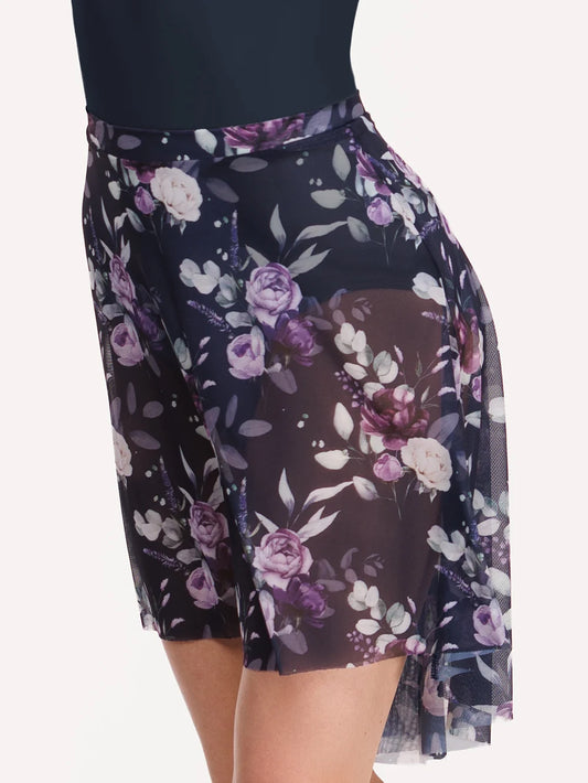Back Tuck Mesh Skirt - Eclipse Moonlit Garden