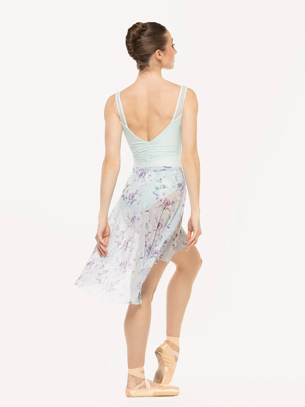 Amora Long High Low Mesh Skirt - Moonlit Garden