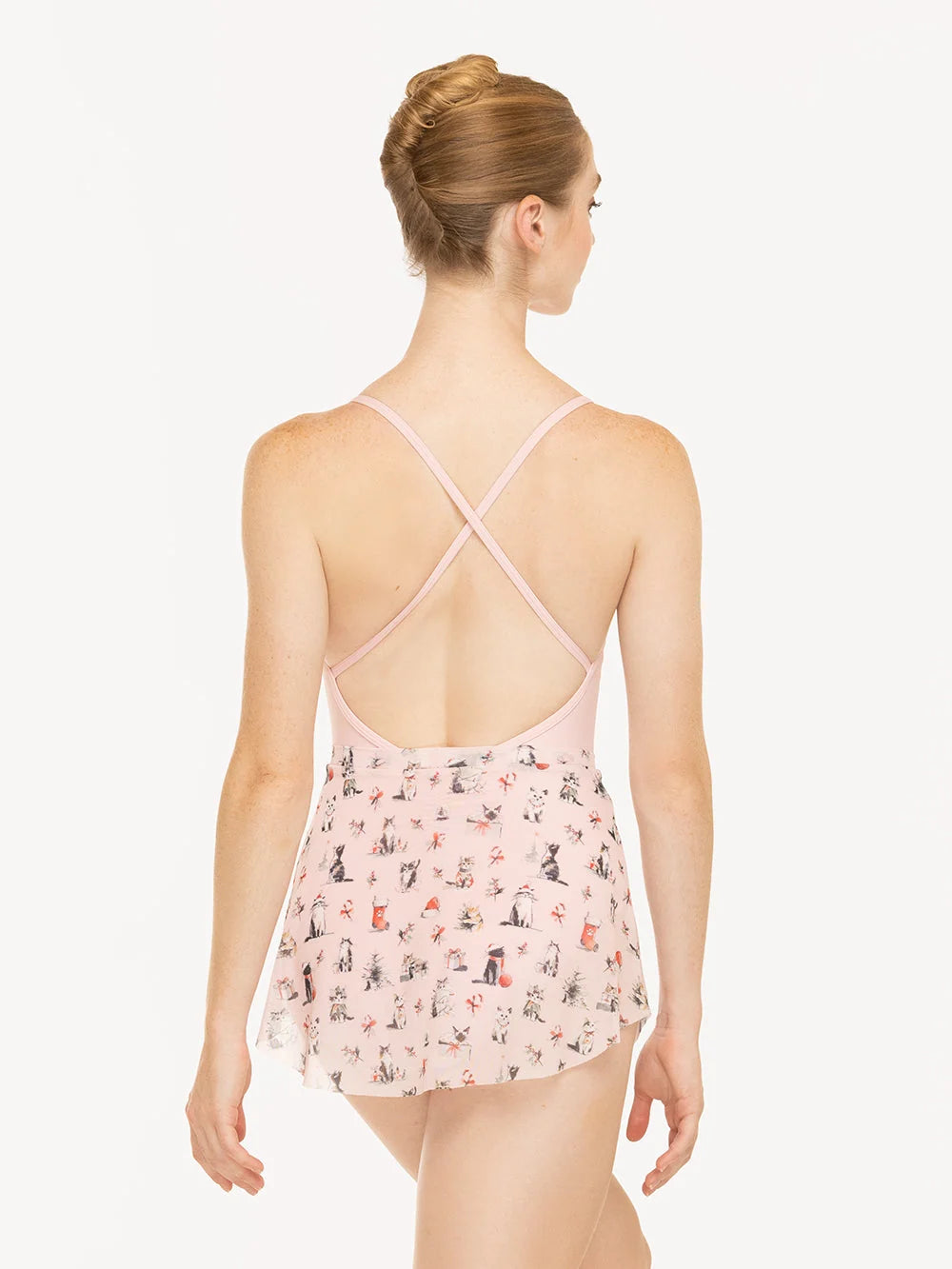 Christmas Cats Mesh Tulip Skirt