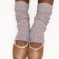 Girls Knit Stirrup Ankle Leg Warmer