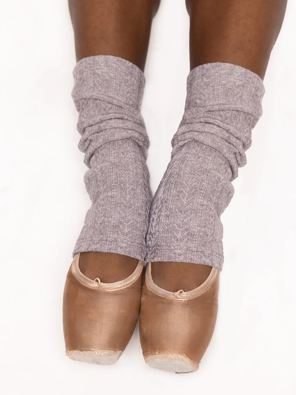 Girls Knit Stirrup Ankle Leg Warmer