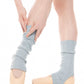 Girls Knit Stirrup Ankle Leg Warmer