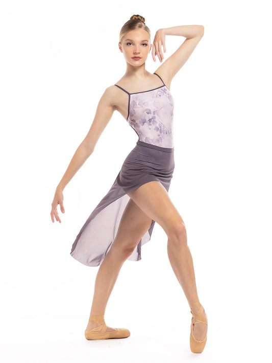 Candy Camisole Print Leotard - Pressed Leaves