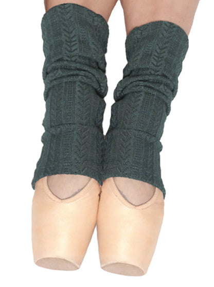 Girls Knit Stirrup Ankle Leg Warmer