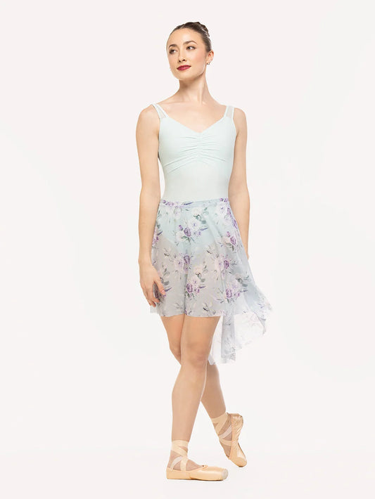 Amora Long High Low Mesh Skirt - Moonlit Garden