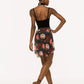 Girls Vienna Mid High Low Wrap Skirt - Winter Florals
