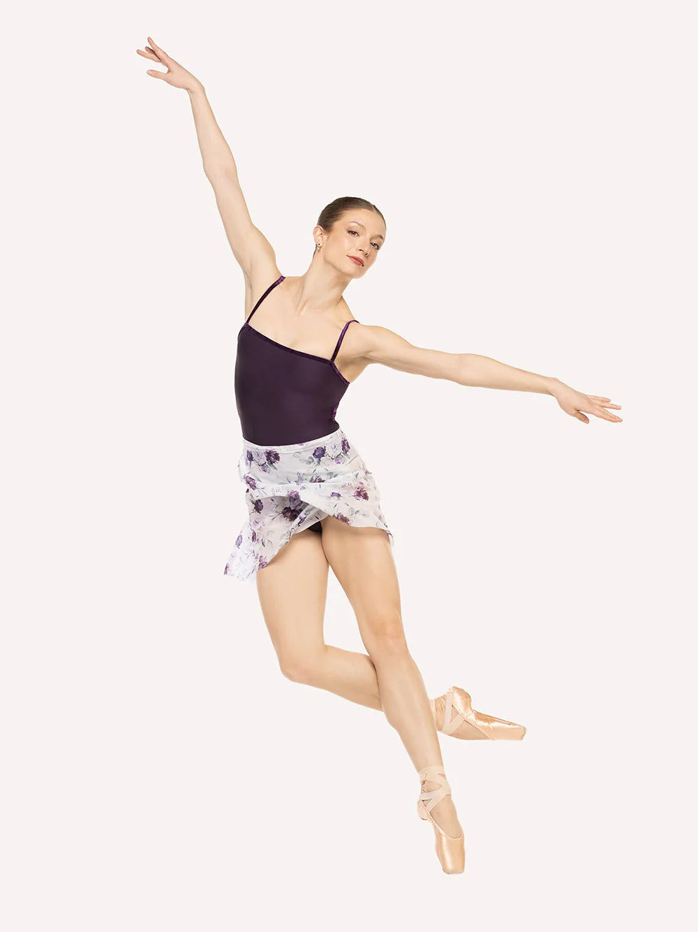 Vienna High Low Wrap Skirt - Moonlit Garden